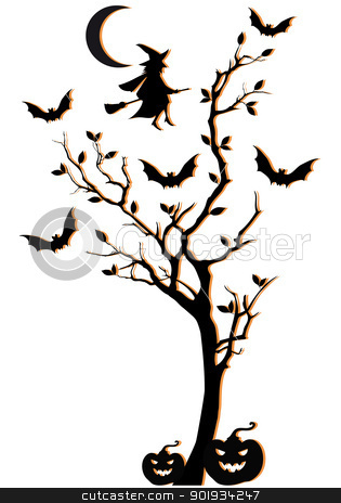 315x464 Halloween Tree Clipart