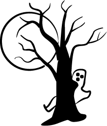 218x257 Halloween Trees Clip Art