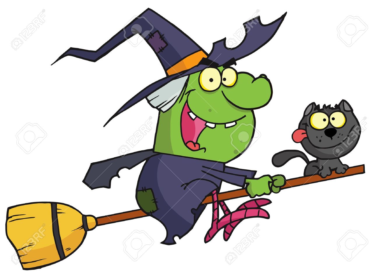 1300x959 Halloween Creepy Witch Clipart Clipartix Picture Of A Flying