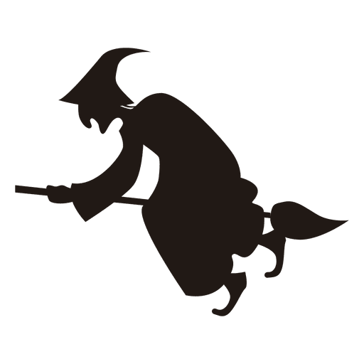 512x512 5 Halloween Witch Silhouettes