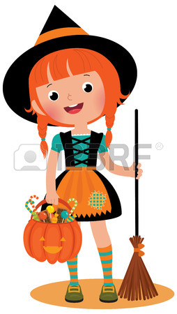 254x450 Witch Halloween On Background Of The Moon Royalty Free Cliparts