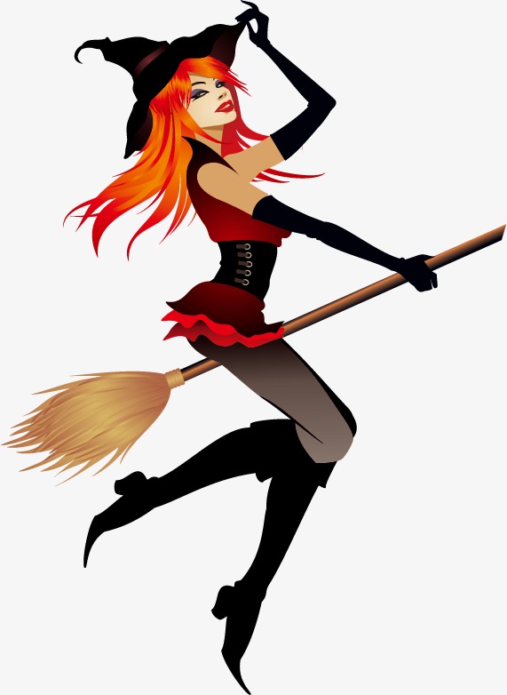 571x782 Witch Cartoons, Halloween, Witch, Broom Png And Vector For Free
