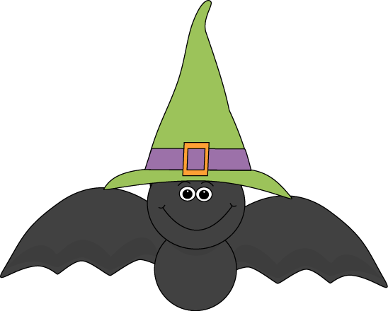 548x440 Halloween Bat Wearing Witches Hat Clip Art