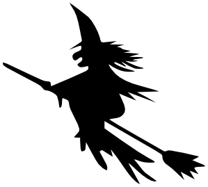 299x269 Witchcraft Clipart Witch Silhouette