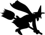 191x149 Witch On A Broom Clipart