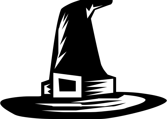 584x416 Witch Hat Clip Art