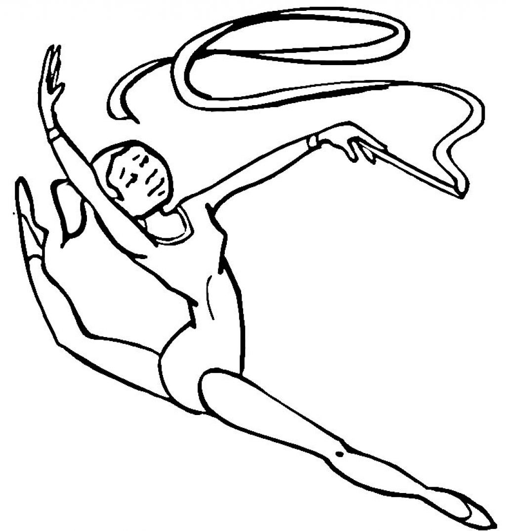 1024x1076 Gymnastic Coloring Pages