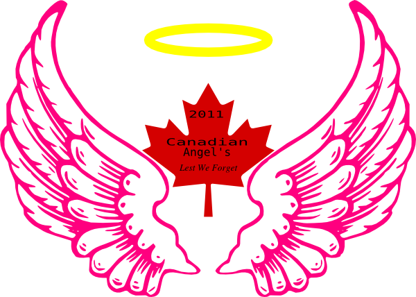 600x428 Canadian Wing Angel Halo Clip Art