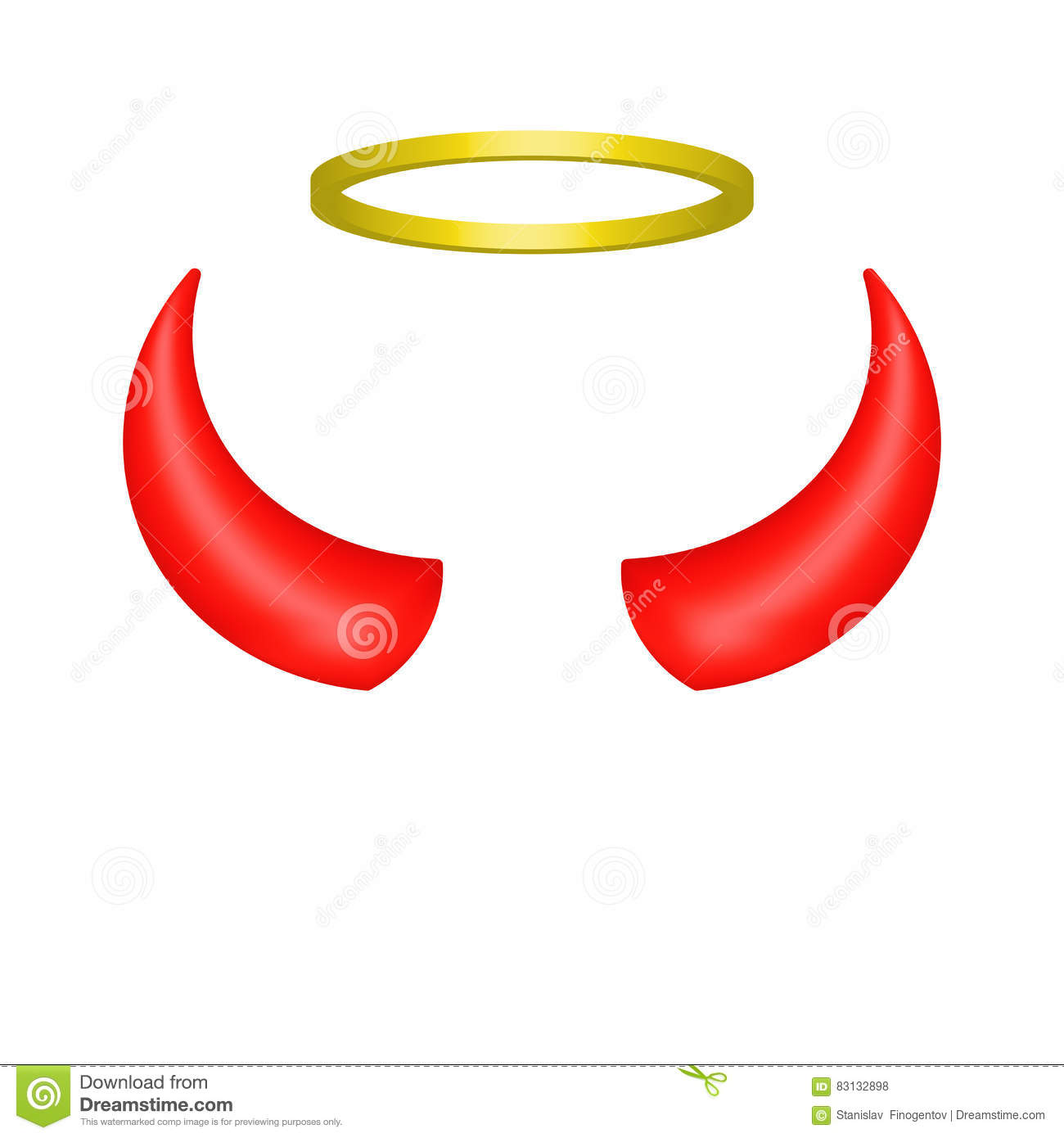 1300x1390 Halo Clipart Demon Horns