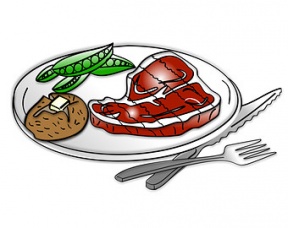 288x228 Steak Clipart Ham Dinner