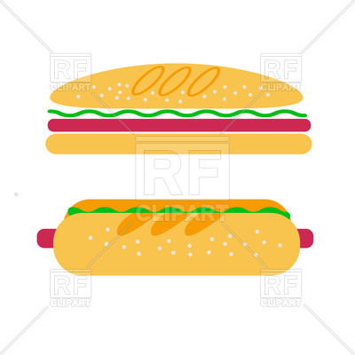 400x400 Hamburger And Hotdog