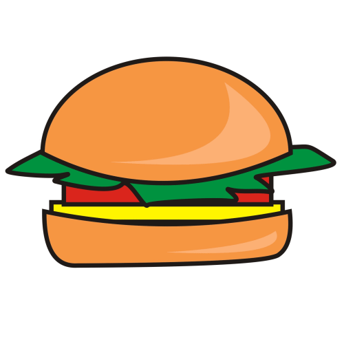 500x500 Hamburger Clipart 2