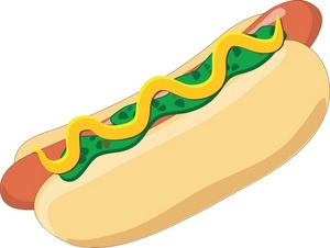 300x226 Hot Dog Clipart Image