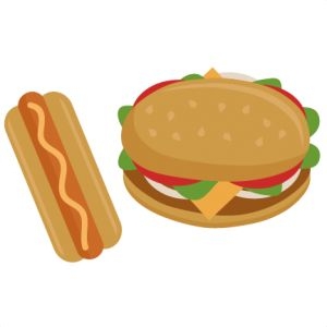300x300 Hotdogs And Hamburgers Clipart
