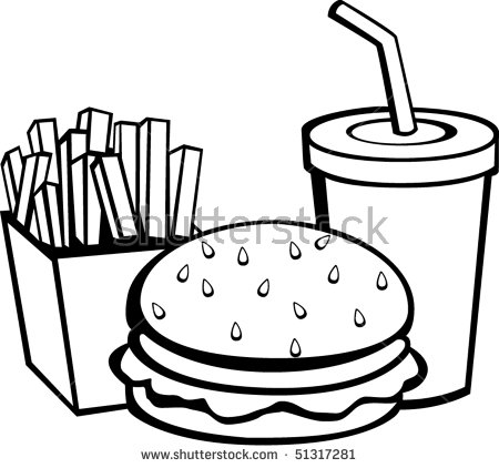 450x422 Drawn Burger Clipart
