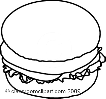 350x328 Drawn Hamburger Clipart