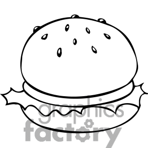 Hamburger Clipart Black And White | Free download on ClipArtMag