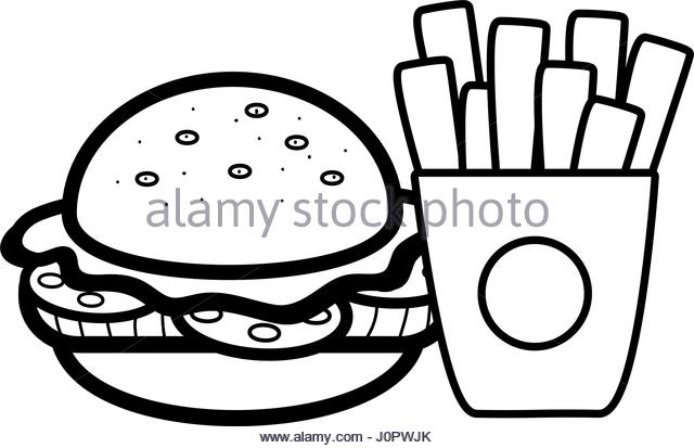 Hamburger Clipart Black And White | Free download on ClipArtMag