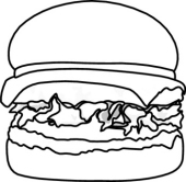 170x166 Black Clipart Hamburger