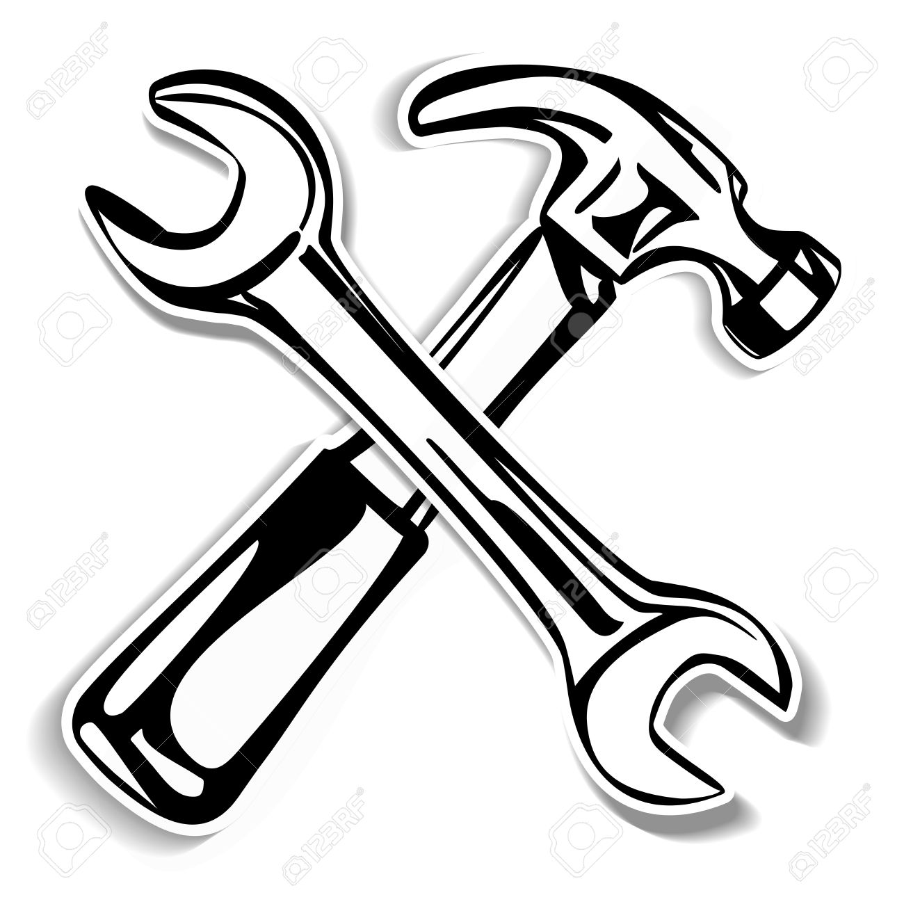 Hammer Clipart Black And White | Free download on ClipArtMag