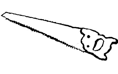 459x289 Black Clipart Saw