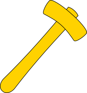 279x299 Hammer Yellow Clip Art