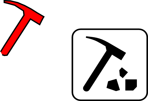 600x413 Rock Hammer Clip Art