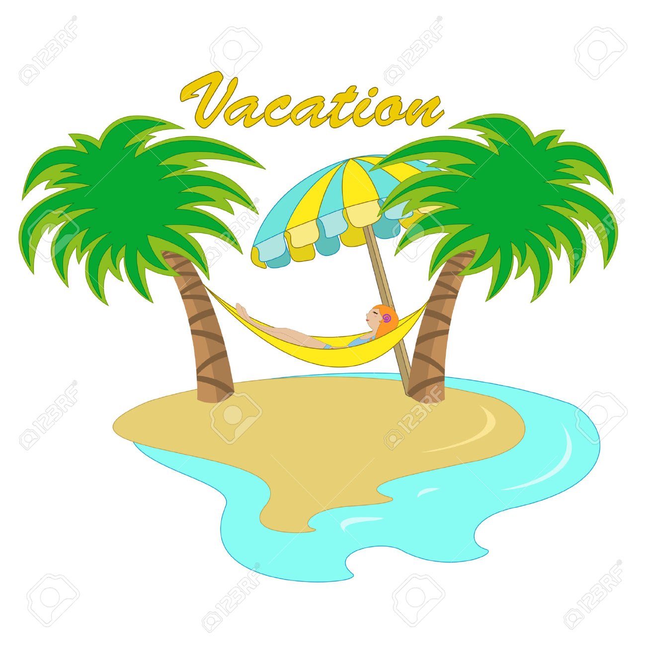 1300x1300 Exotic Clipart Palm Tree Hammock
