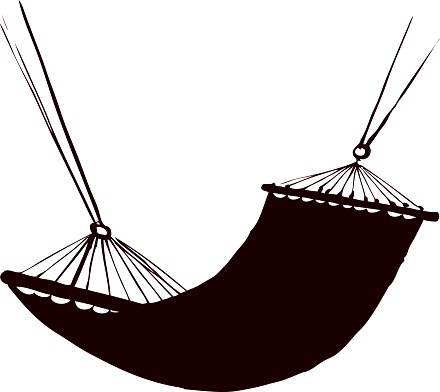 440x392 Hammock Clipart Black And White