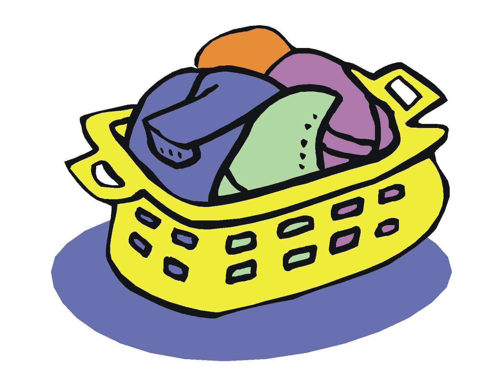 1600x1228 Basket Clipart Clothes