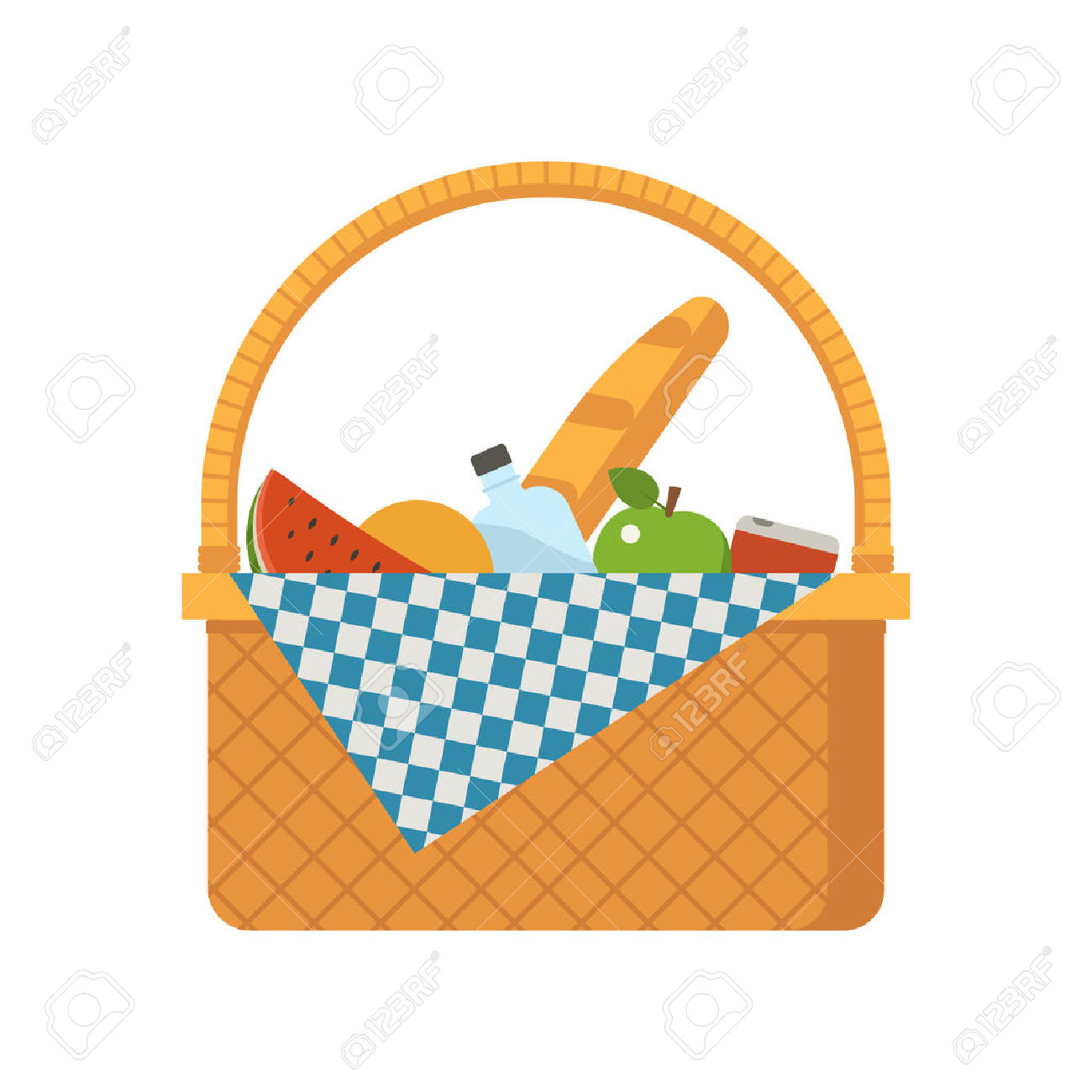 1300x1300 Picnic Basket Clipart Food Hamper
