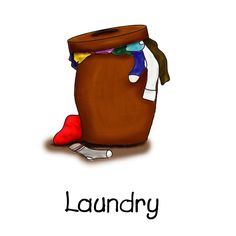 236x236 Put Clothes In Hamper Clipart