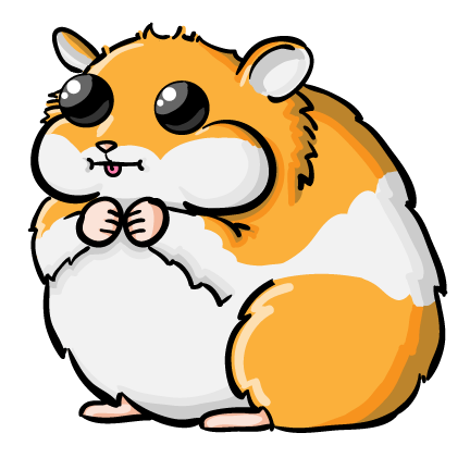 432x432 This Cute, Chubby Hamster Clip Clipart Panda