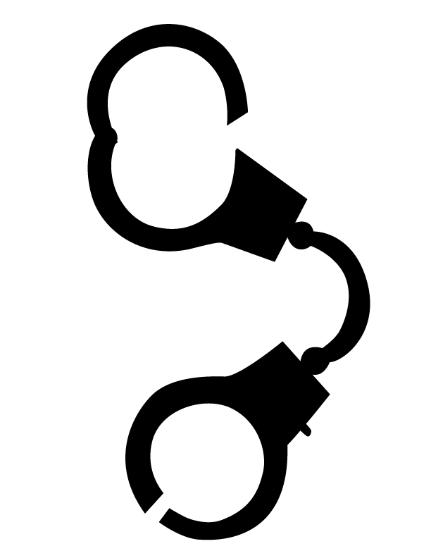 612x792 Handcuffs Free Printable Coloring Pages Clipart
