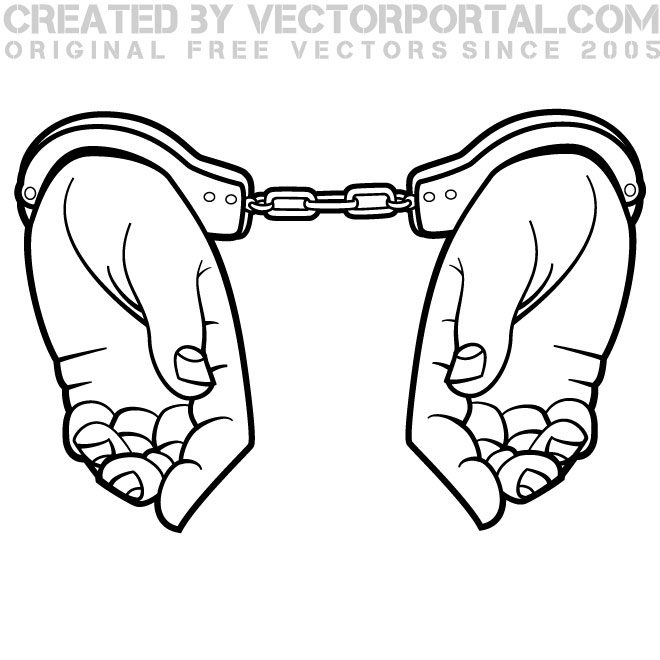 660x660 Hands In Handcuffs Clipart