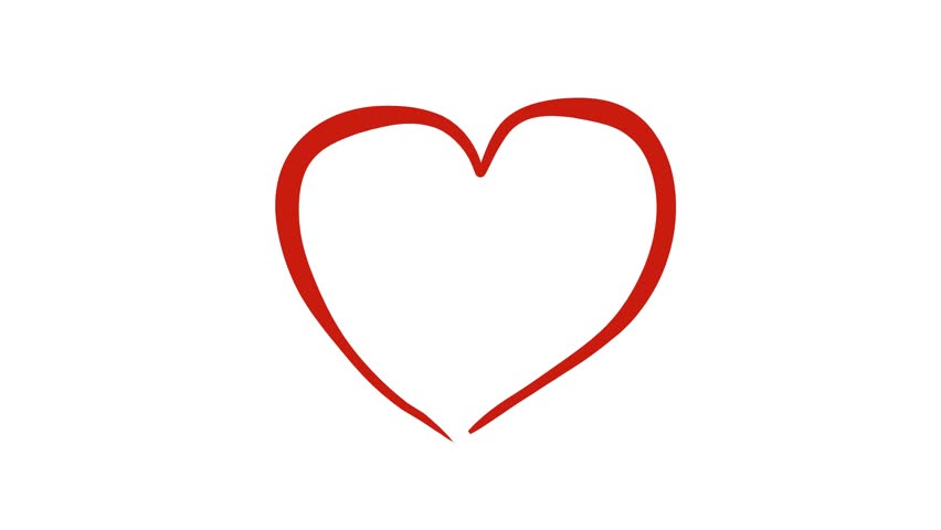 852x480 Drawn Heart Cartoon
