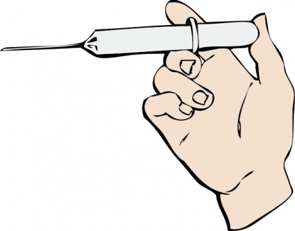 425x333 Hand And Syringe Clip Art Clip Arts, Free Clip Art