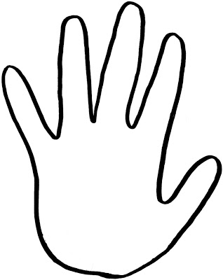 318x400 Handprint Outline Free Download Clip Art