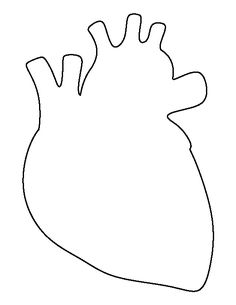 236x305 Half Heart Pattern. Use The Printable Outline For Crafts, Creating