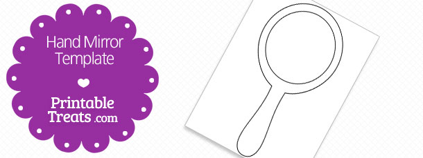 610x229 Printable Hand Mirror Shape Template Printable