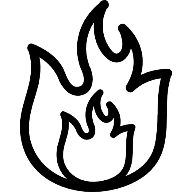 626x626 Fire Hand Drawn Flames Outlines Icons Free Download
