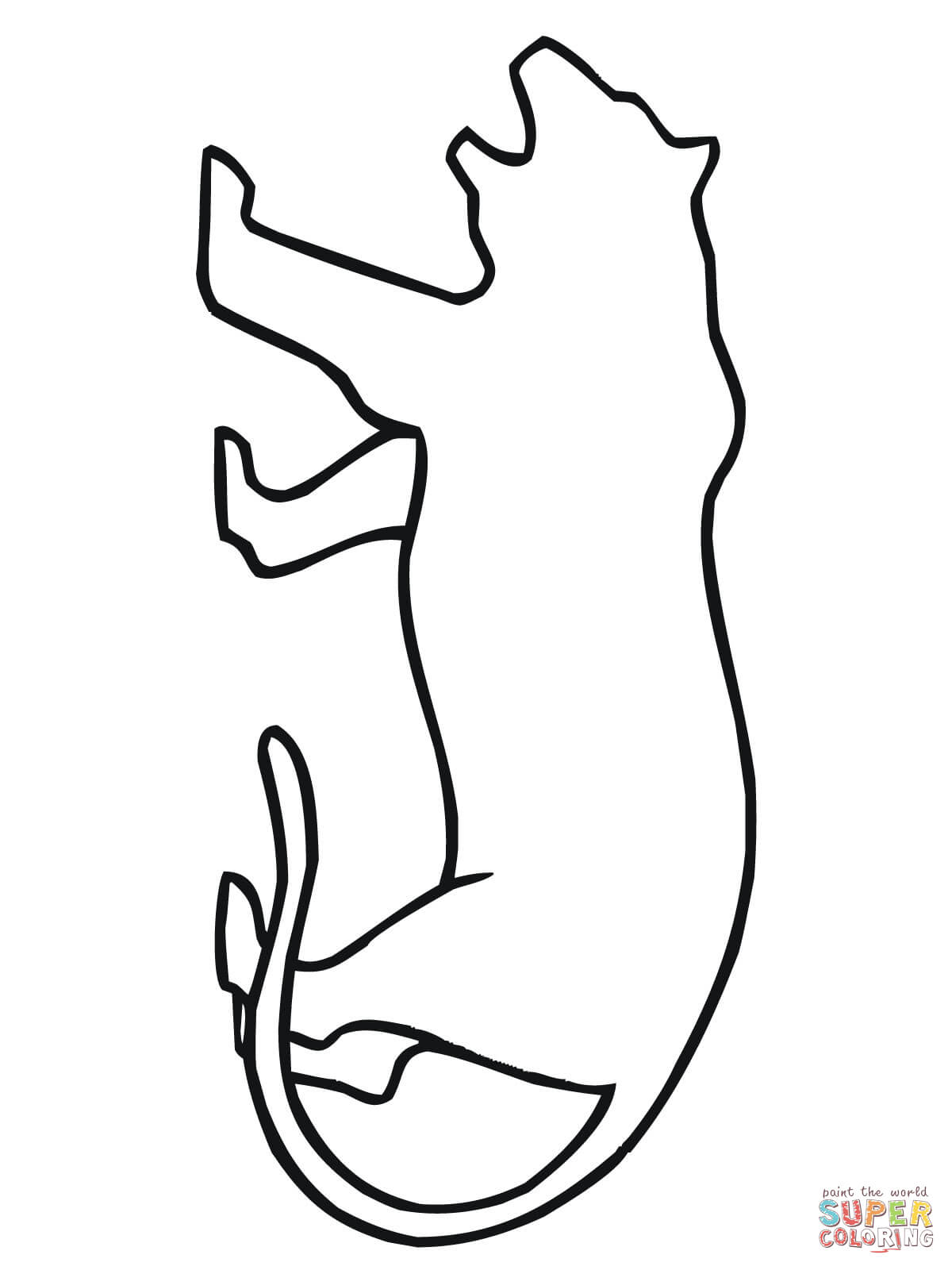 1200x1600 Tiger Outline Coloring Page Free Printable Coloring Pages