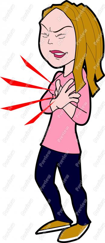 348x800 Woman Having Heart Attack Character Clip Art