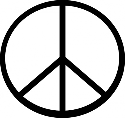 425x400 Peace Signs Clip Art