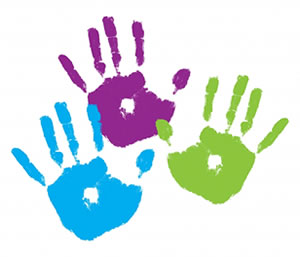 300x257 Handprint Clipart Hand Painting