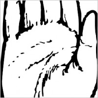 200x200 Handprint Clipart Right Hand