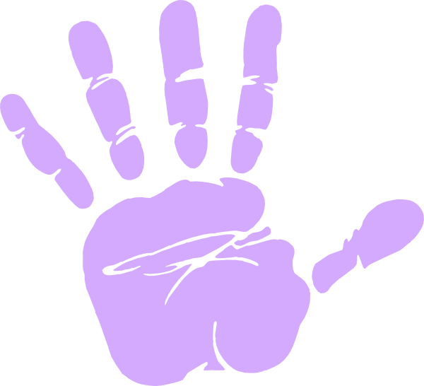 600x546 Hand Print Clip Art