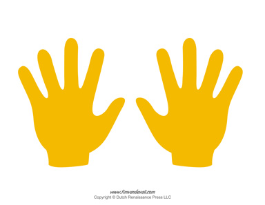 384x297 Blank Hand Template Printables Handprint Templates
