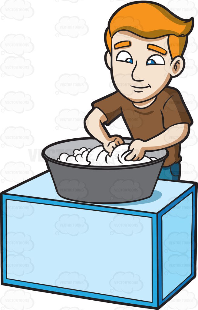 Hand Washing Cartoon Clipart