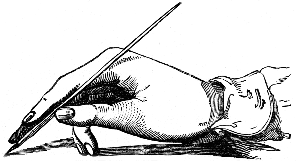 1024x558 Quill Clipart Hand